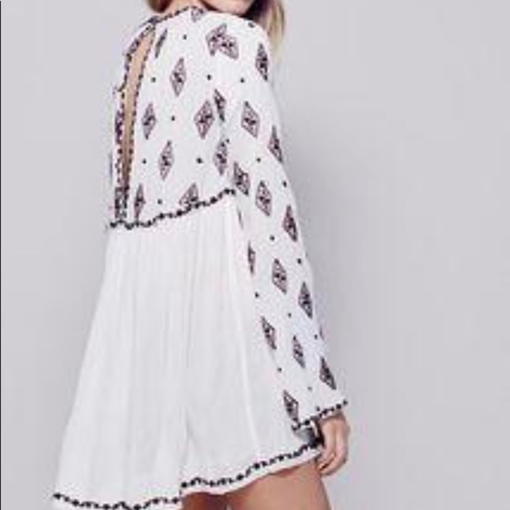 Free People Diamond Embroidered Top - Picture 2 of 8